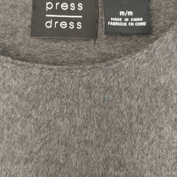 Grey wool tunic dress - Picture 4 of 4